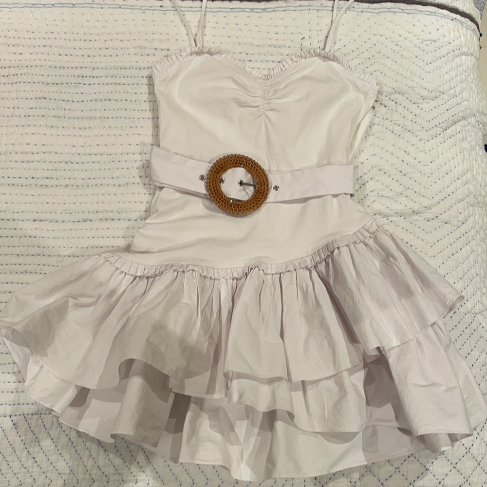 White mediterranean majorelle dress